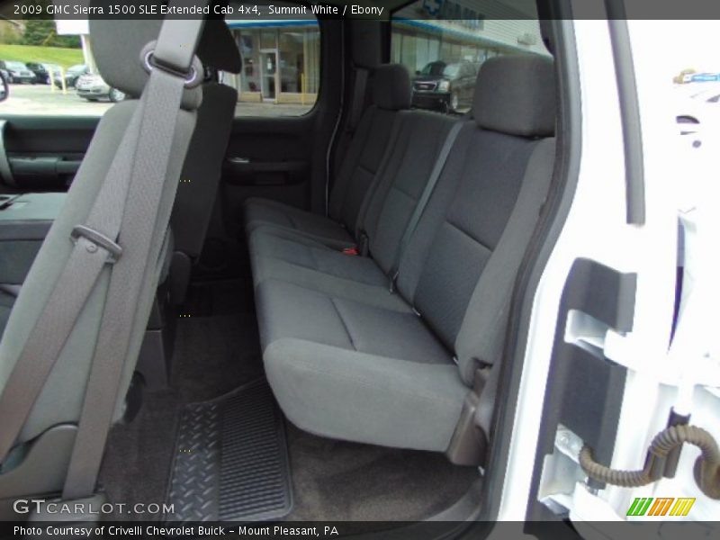 Summit White / Ebony 2009 GMC Sierra 1500 SLE Extended Cab 4x4
