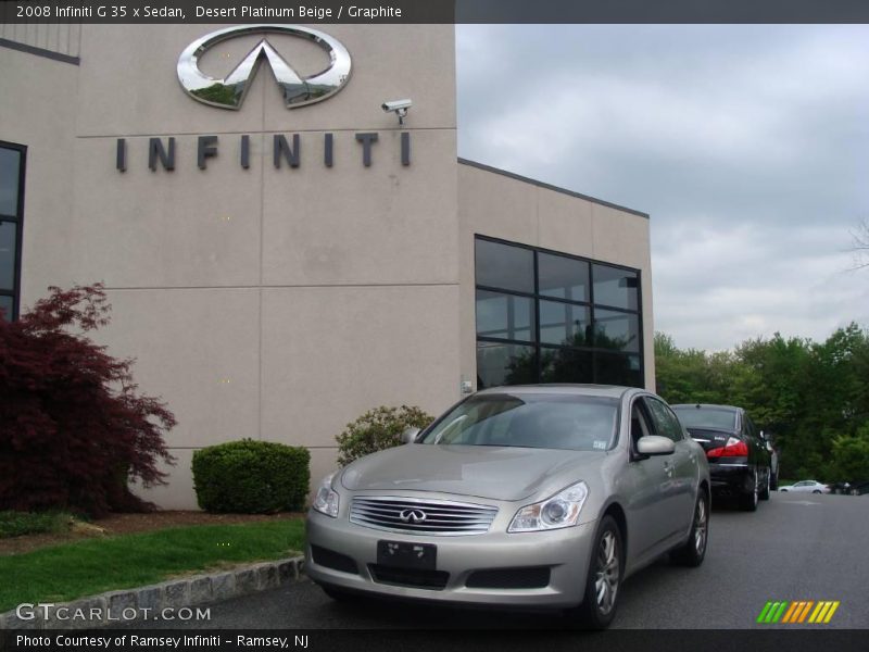 Desert Platinum Beige / Graphite 2008 Infiniti G 35 x Sedan