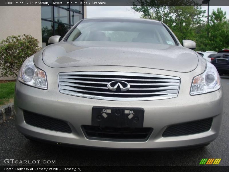 Desert Platinum Beige / Graphite 2008 Infiniti G 35 x Sedan
