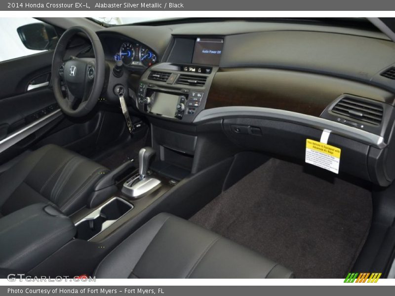 Alabaster Silver Metallic / Black 2014 Honda Crosstour EX-L