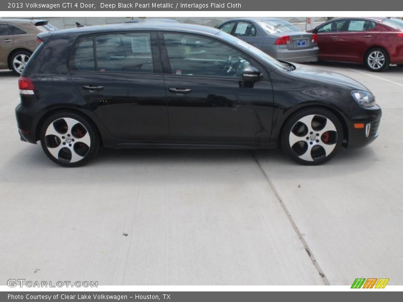 Deep Black Pearl Metallic / Interlagos Plaid Cloth 2013 Volkswagen GTI 4 Door