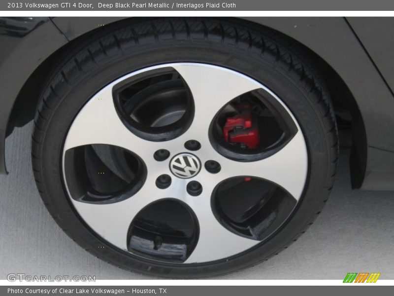 Deep Black Pearl Metallic / Interlagos Plaid Cloth 2013 Volkswagen GTI 4 Door