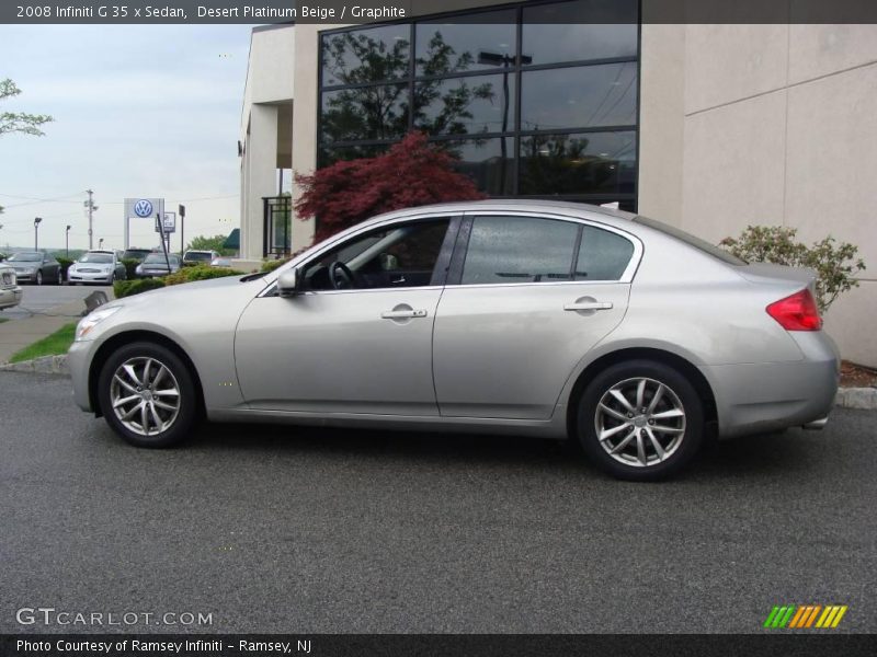 Desert Platinum Beige / Graphite 2008 Infiniti G 35 x Sedan