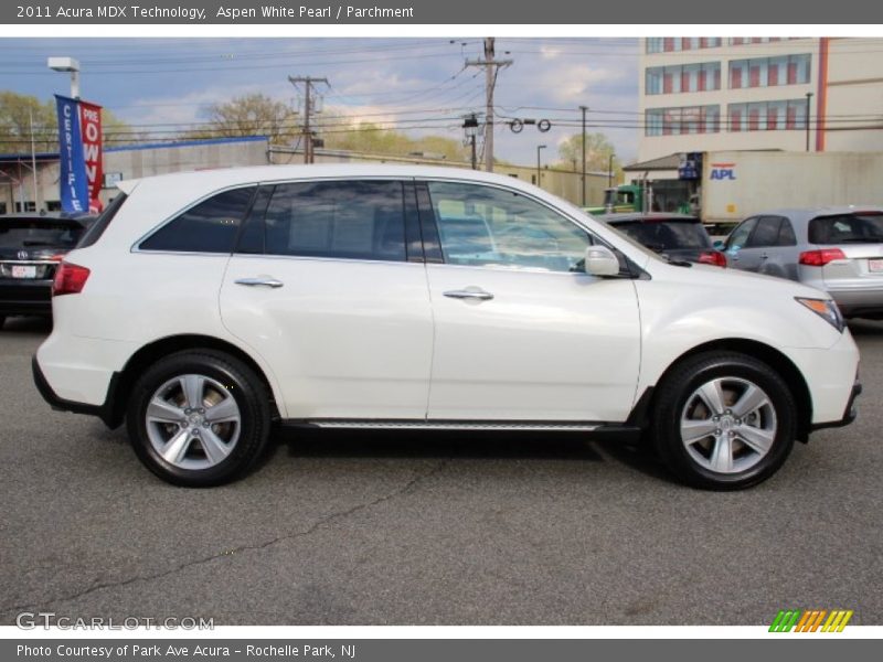 Aspen White Pearl / Parchment 2011 Acura MDX Technology