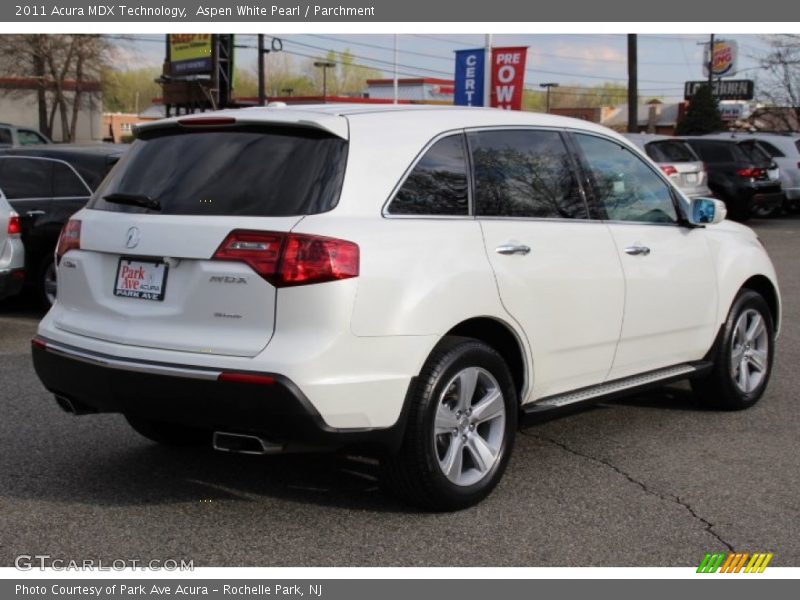 Aspen White Pearl / Parchment 2011 Acura MDX Technology