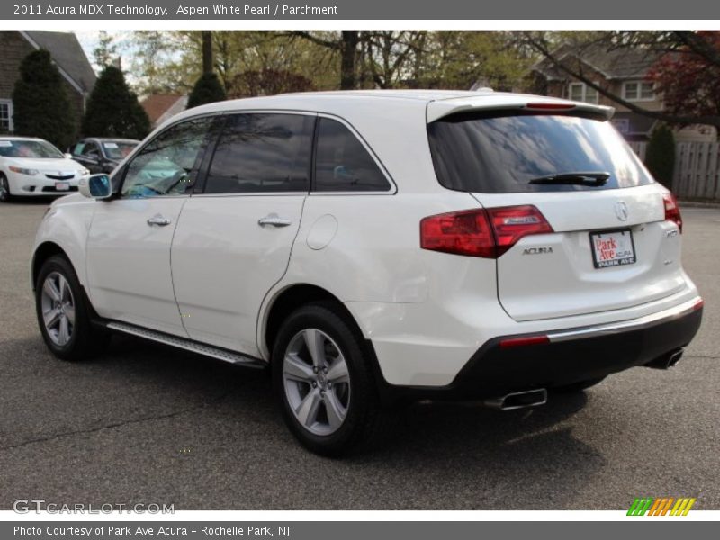 Aspen White Pearl / Parchment 2011 Acura MDX Technology