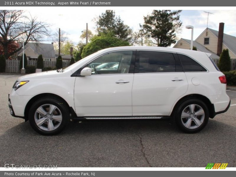 Aspen White Pearl / Parchment 2011 Acura MDX Technology