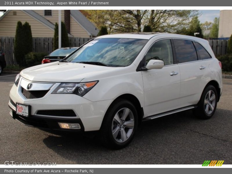 Aspen White Pearl / Parchment 2011 Acura MDX Technology