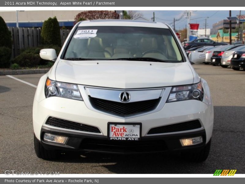 Aspen White Pearl / Parchment 2011 Acura MDX Technology