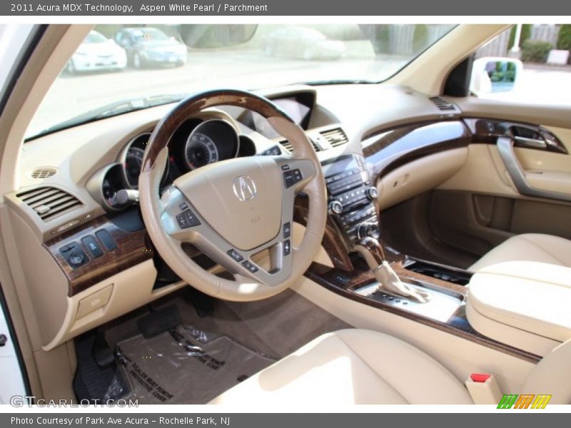 Aspen White Pearl / Parchment 2011 Acura MDX Technology
