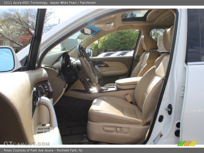 Aspen White Pearl / Parchment 2011 Acura MDX Technology