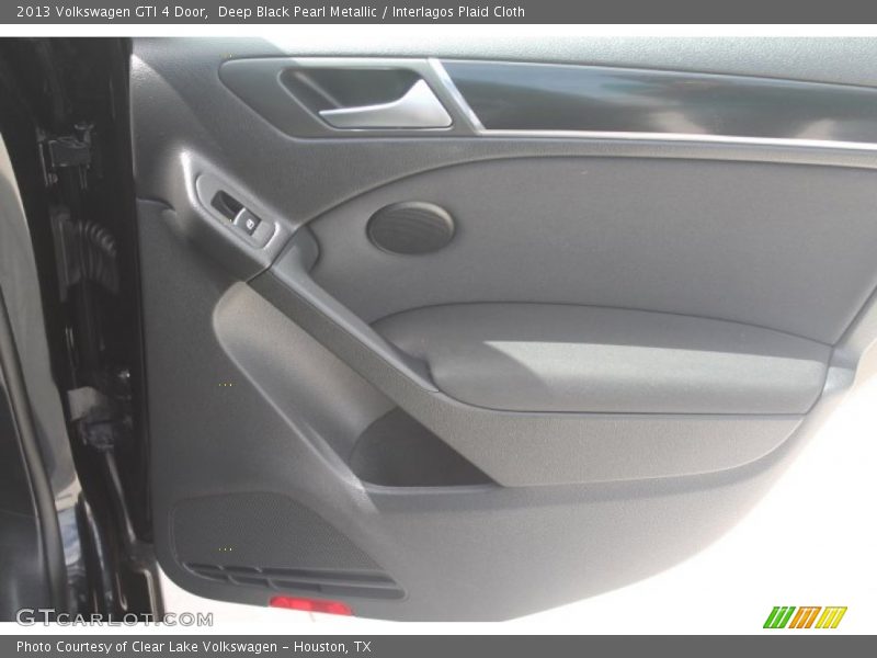 Deep Black Pearl Metallic / Interlagos Plaid Cloth 2013 Volkswagen GTI 4 Door