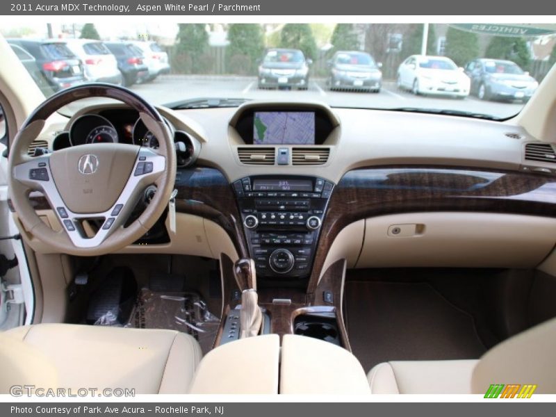 Aspen White Pearl / Parchment 2011 Acura MDX Technology