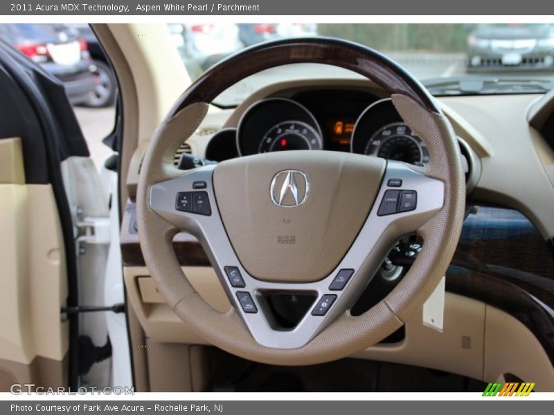 Aspen White Pearl / Parchment 2011 Acura MDX Technology