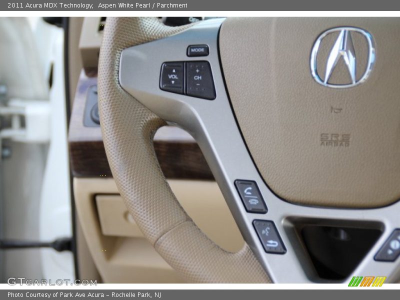 Aspen White Pearl / Parchment 2011 Acura MDX Technology