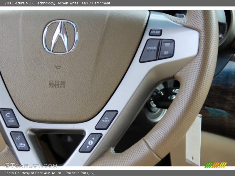 Aspen White Pearl / Parchment 2011 Acura MDX Technology