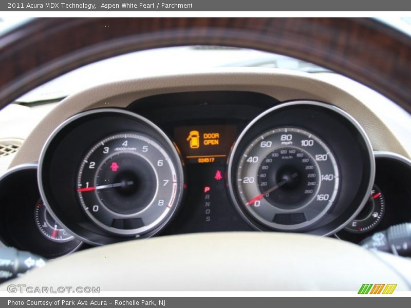 Aspen White Pearl / Parchment 2011 Acura MDX Technology