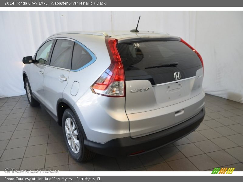 Alabaster Silver Metallic / Black 2014 Honda CR-V EX-L