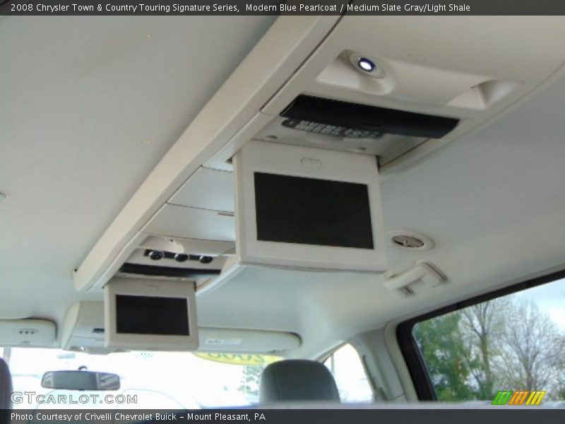Modern Blue Pearlcoat / Medium Slate Gray/Light Shale 2008 Chrysler Town & Country Touring Signature Series