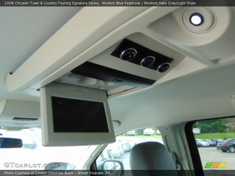Modern Blue Pearlcoat / Medium Slate Gray/Light Shale 2008 Chrysler Town & Country Touring Signature Series