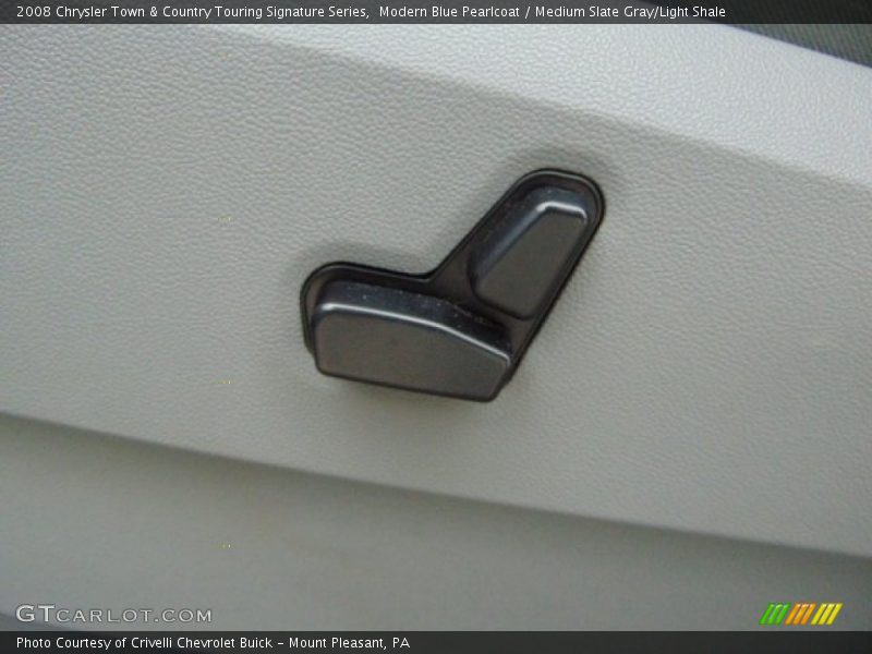 Modern Blue Pearlcoat / Medium Slate Gray/Light Shale 2008 Chrysler Town & Country Touring Signature Series