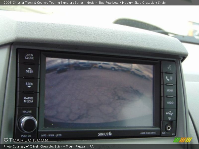 Modern Blue Pearlcoat / Medium Slate Gray/Light Shale 2008 Chrysler Town & Country Touring Signature Series