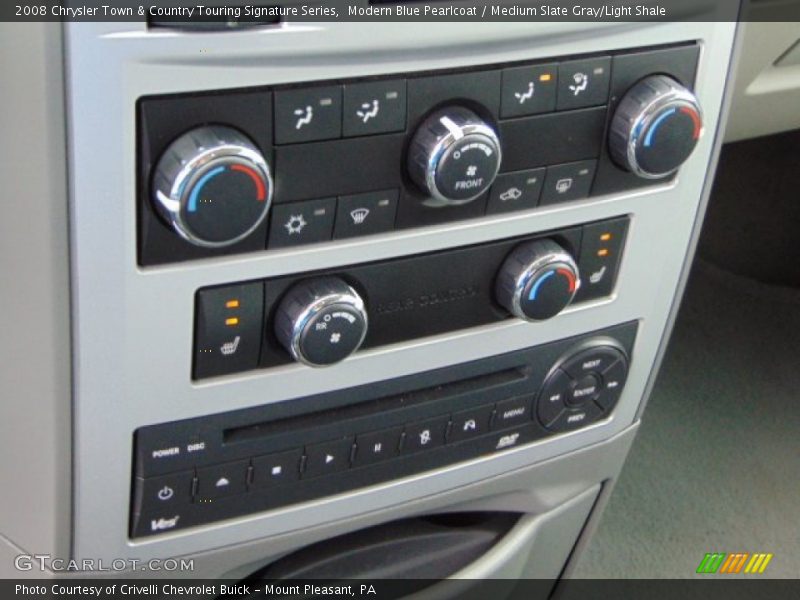 Modern Blue Pearlcoat / Medium Slate Gray/Light Shale 2008 Chrysler Town & Country Touring Signature Series