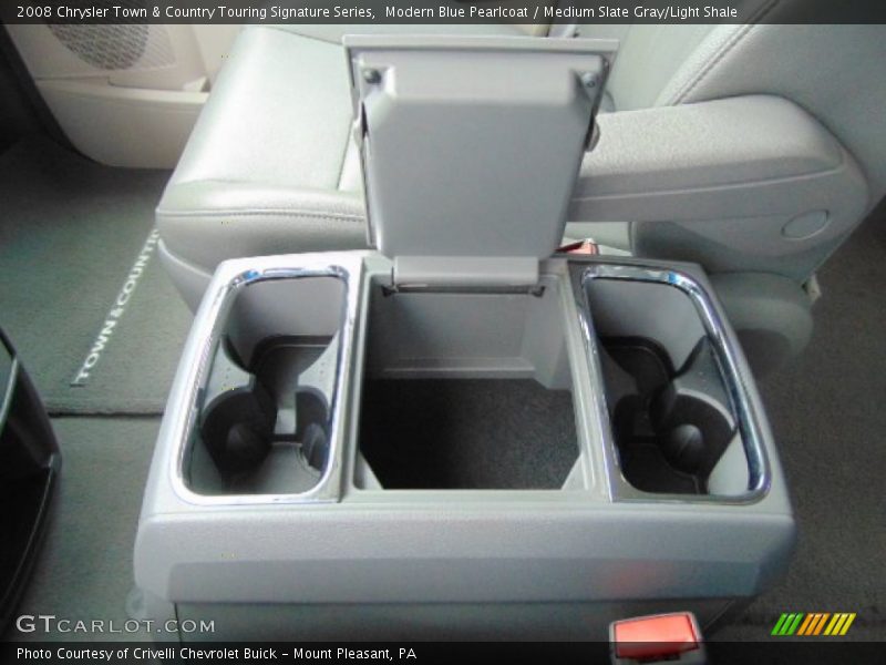 Modern Blue Pearlcoat / Medium Slate Gray/Light Shale 2008 Chrysler Town & Country Touring Signature Series