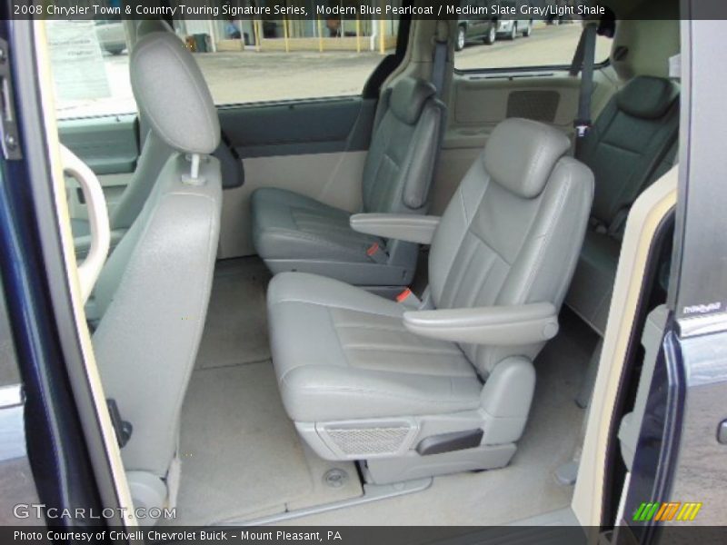 Modern Blue Pearlcoat / Medium Slate Gray/Light Shale 2008 Chrysler Town & Country Touring Signature Series