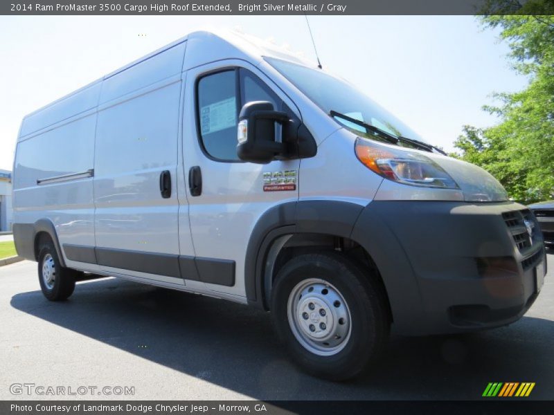 Bright Silver Metallic / Gray 2014 Ram ProMaster 3500 Cargo High Roof Extended