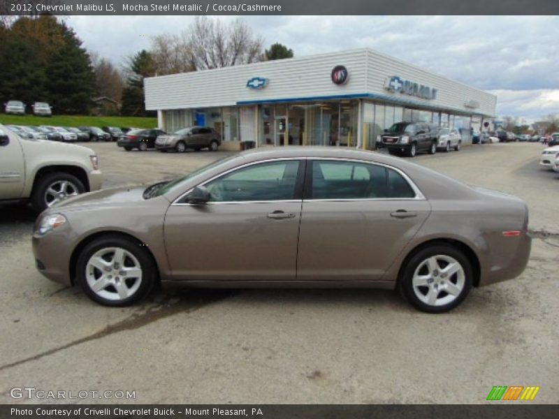 Mocha Steel Metallic / Cocoa/Cashmere 2012 Chevrolet Malibu LS