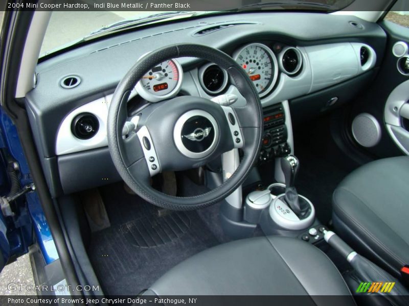 Indi Blue Metallic / Panther Black 2004 Mini Cooper Hardtop