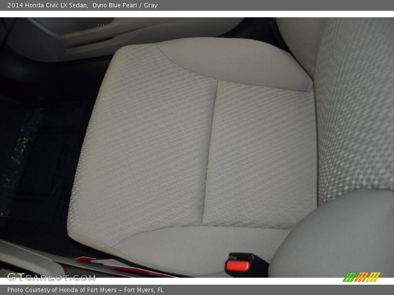 Dyno Blue Pearl / Gray 2014 Honda Civic LX Sedan