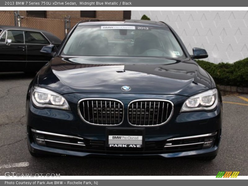 Midnight Blue Metallic / Black 2013 BMW 7 Series 750Li xDrive Sedan