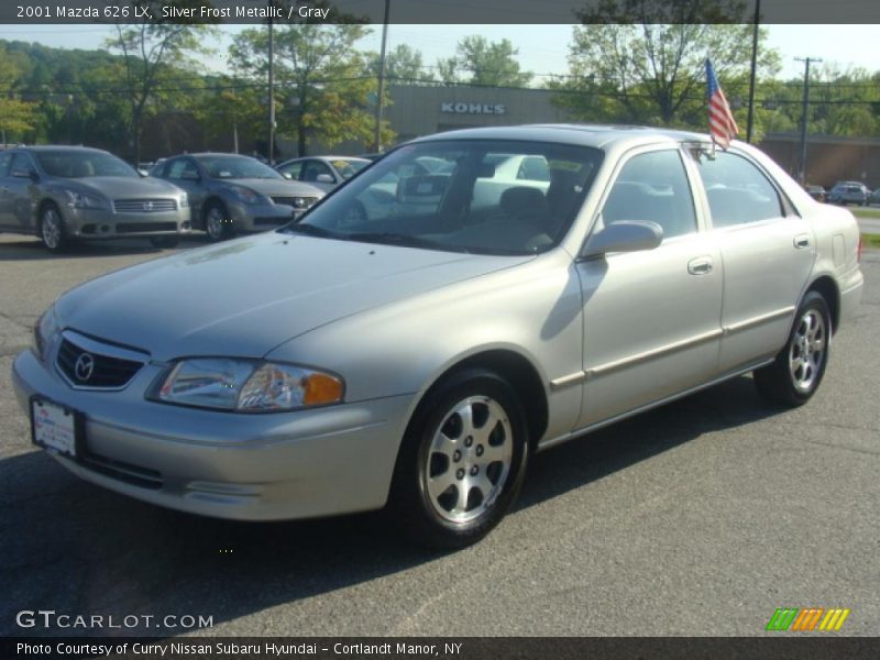 Silver Frost Metallic / Gray 2001 Mazda 626 LX