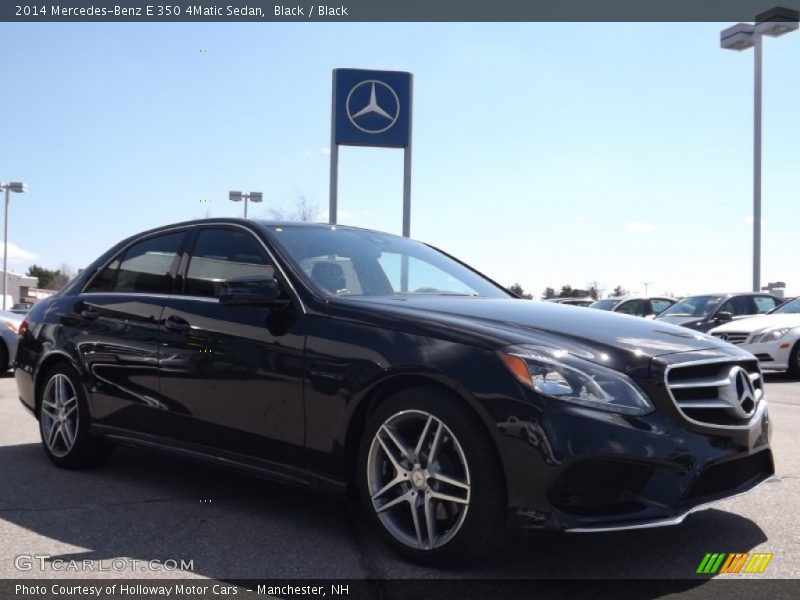 Black / Black 2014 Mercedes-Benz E 350 4Matic Sedan
