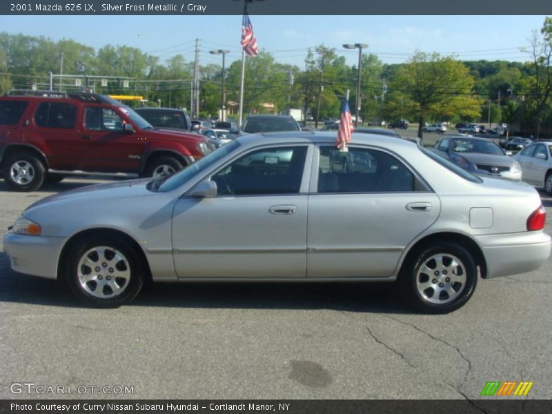 Silver Frost Metallic / Gray 2001 Mazda 626 LX