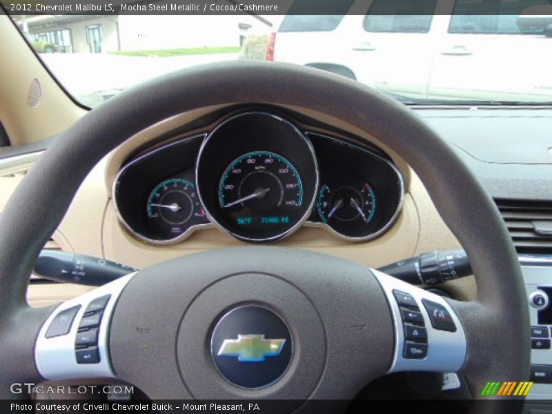 Mocha Steel Metallic / Cocoa/Cashmere 2012 Chevrolet Malibu LS