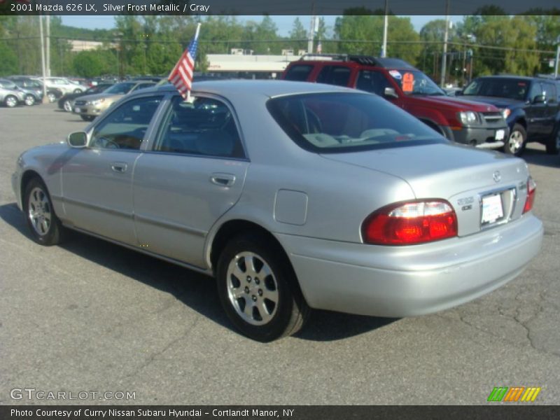 Silver Frost Metallic / Gray 2001 Mazda 626 LX