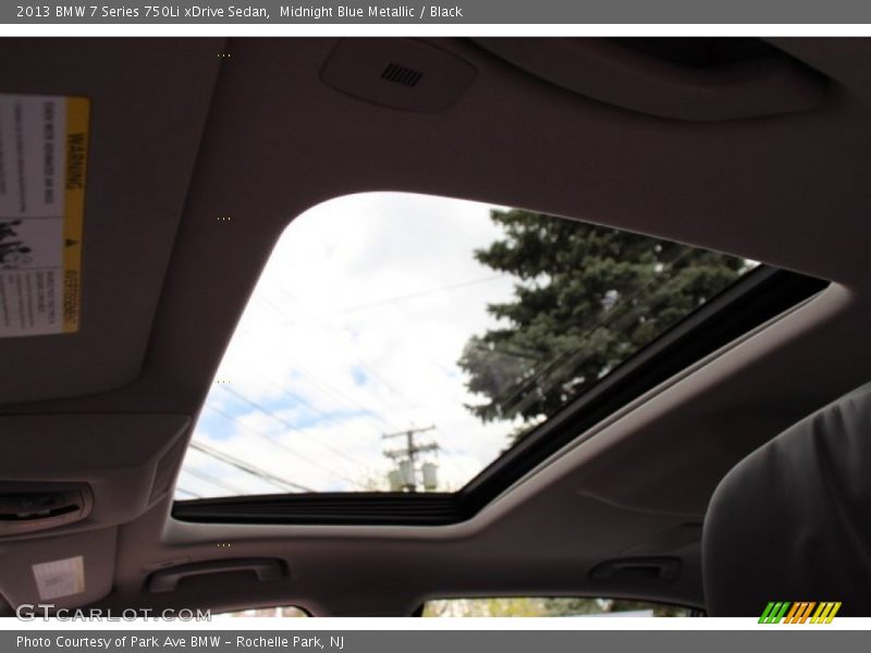 Midnight Blue Metallic / Black 2013 BMW 7 Series 750Li xDrive Sedan