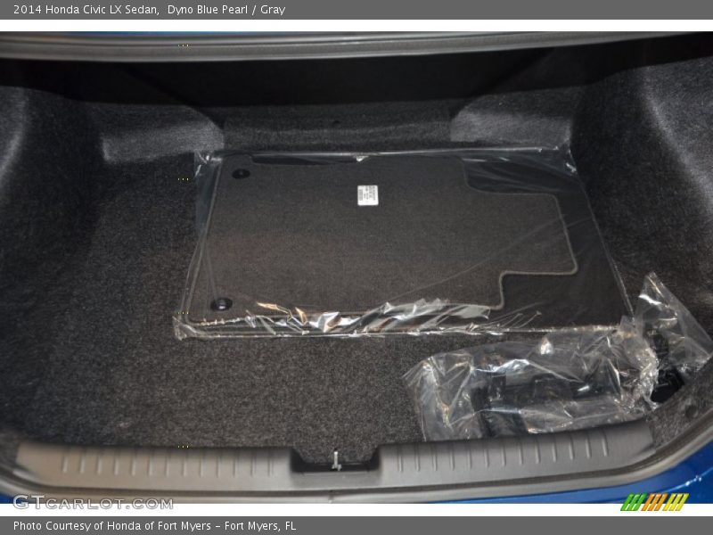 Dyno Blue Pearl / Gray 2014 Honda Civic LX Sedan