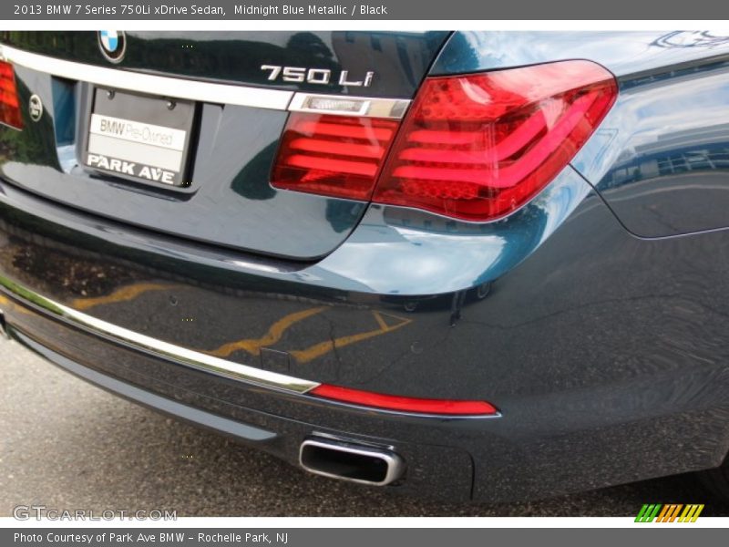 Midnight Blue Metallic / Black 2013 BMW 7 Series 750Li xDrive Sedan