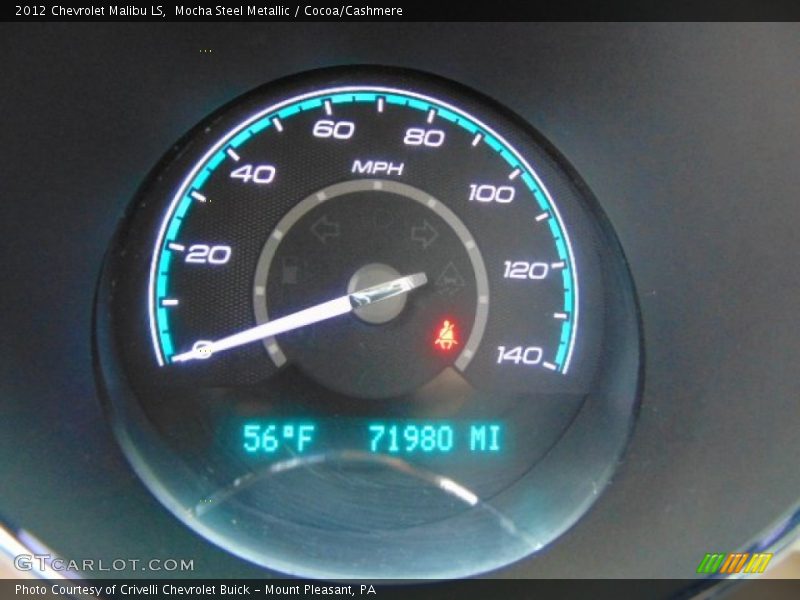 Mocha Steel Metallic / Cocoa/Cashmere 2012 Chevrolet Malibu LS