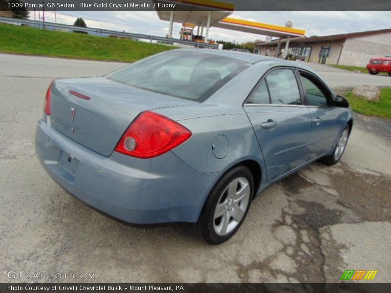 Blue Gold Crystal Metallic / Ebony 2009 Pontiac G6 Sedan