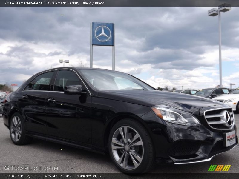Black / Black 2014 Mercedes-Benz E 350 4Matic Sedan