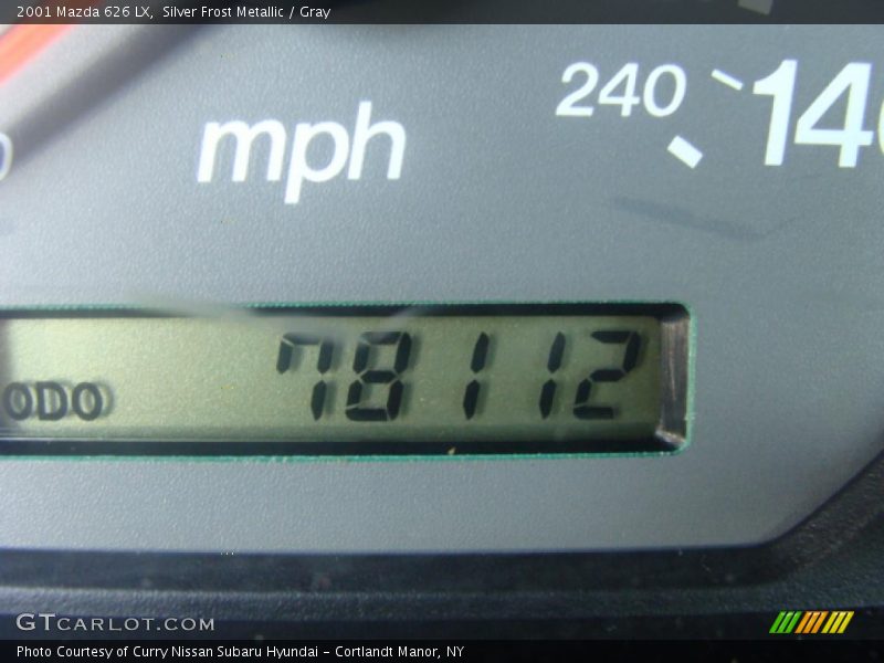 Silver Frost Metallic / Gray 2001 Mazda 626 LX