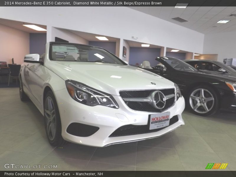 Diamond White Metallic / Silk Beige/Espresso Brown 2014 Mercedes-Benz E 350 Cabriolet