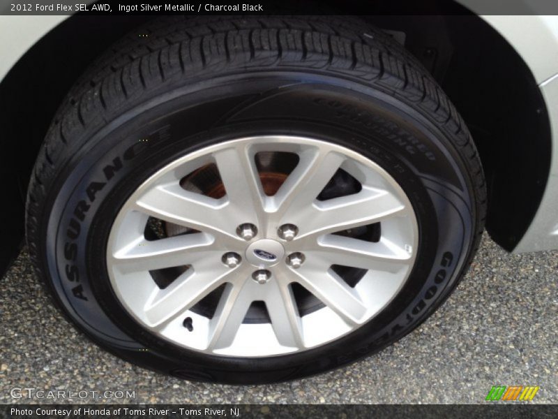 Ingot Silver Metallic / Charcoal Black 2012 Ford Flex SEL AWD