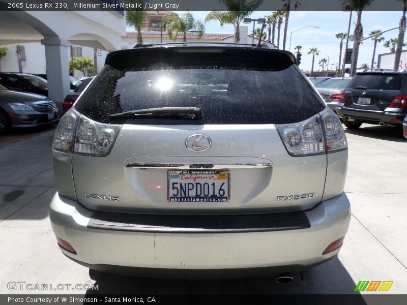 Millenium Silver Metallic / Light Gray 2005 Lexus RX 330