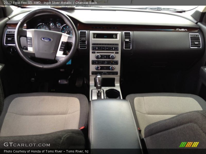 Ingot Silver Metallic / Charcoal Black 2012 Ford Flex SEL AWD